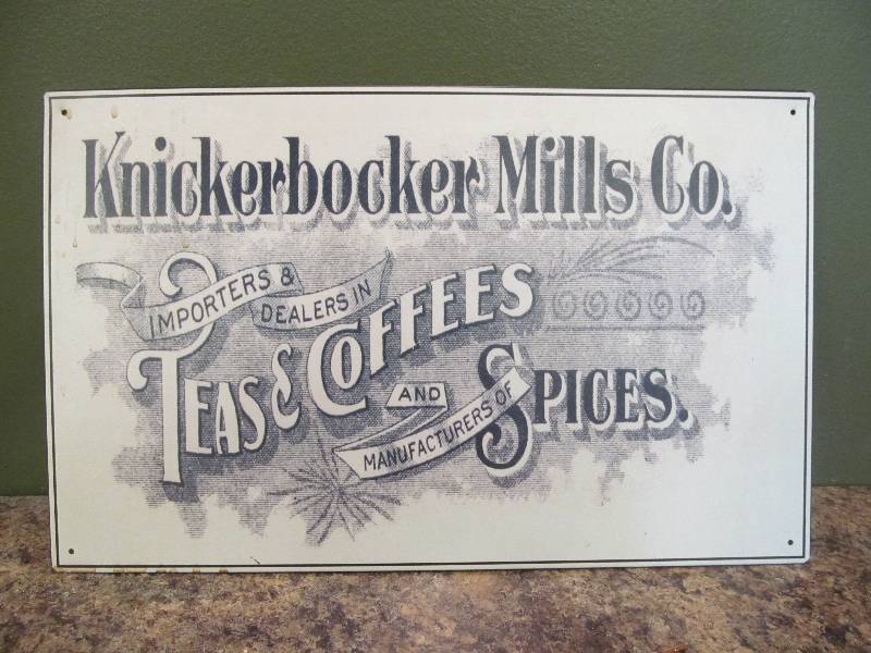 Teas, coffee sign