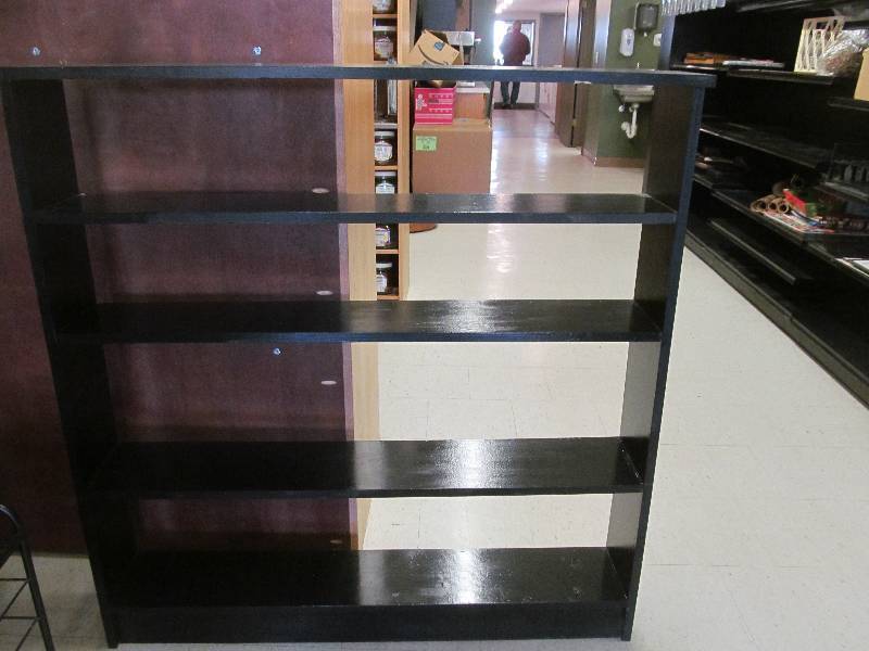 wood shelving unit