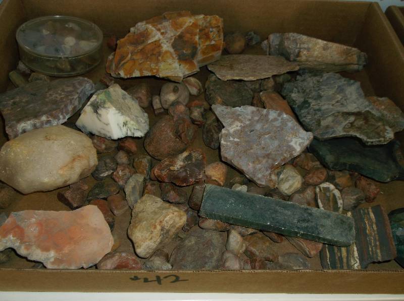 Agates and other rocks