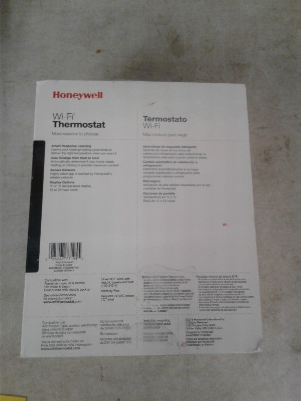 Honeywell smart Wi-Fi Thermostat RTH6580WF