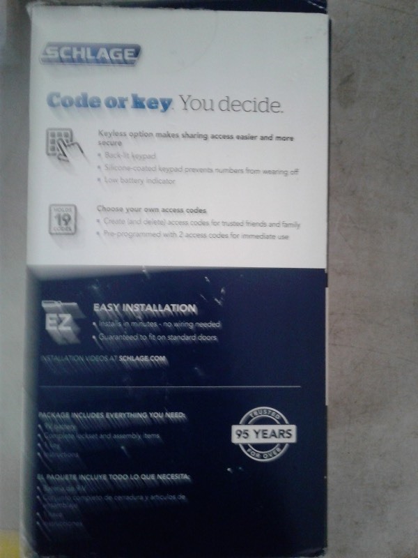 schlage electronic keypad deadbolt