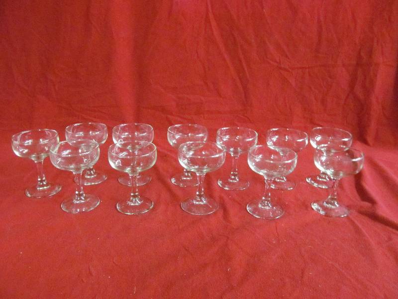 lot 108 image: stemmed glasses