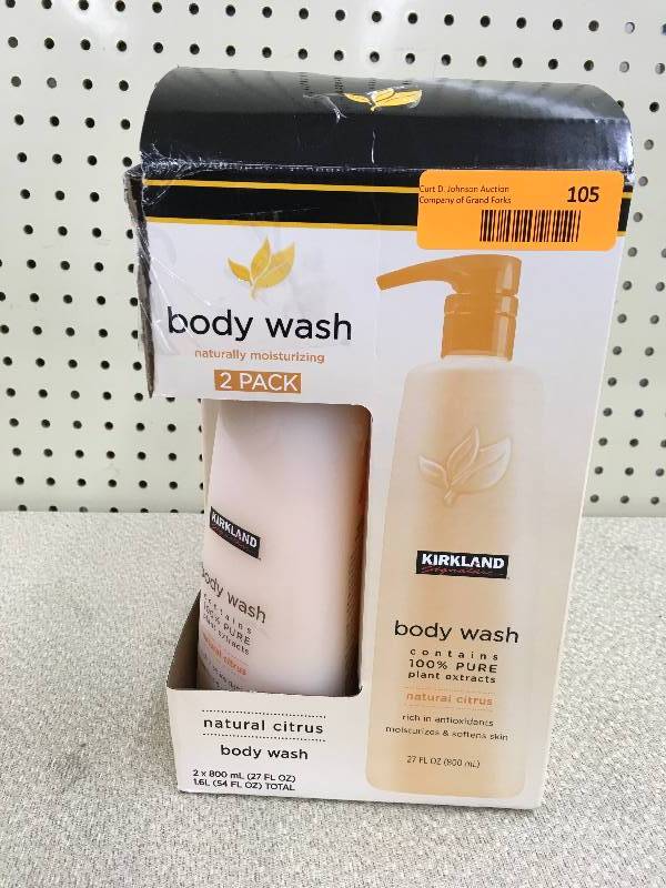 lot 105 image: KIRKLAND BODY WASH 2PK 27OZ