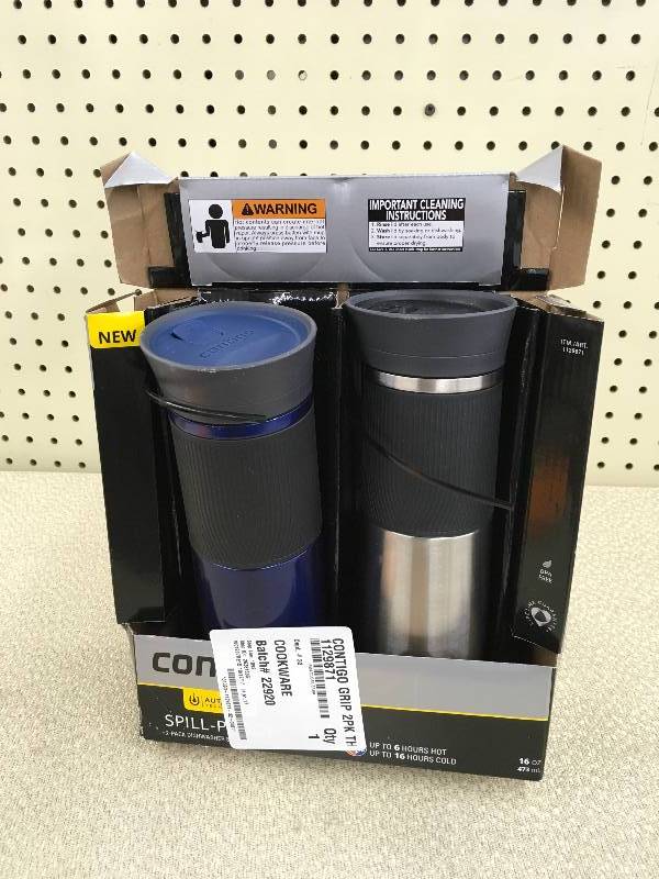 lot 109 image: CONTIGO 2PK THERMAL MUGS
