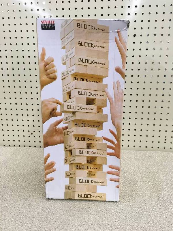 lot 117 image: BLOCK BUSTER JENGA LIKE GAME WCARRY BAG