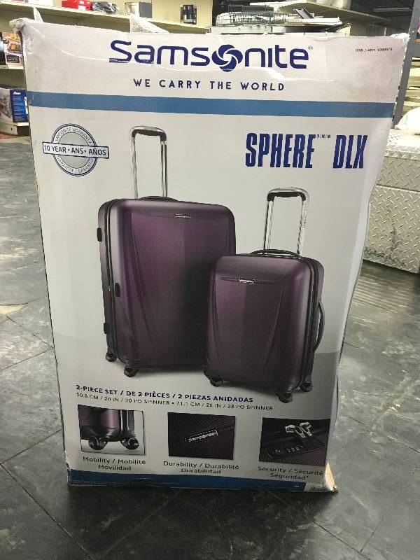 lot 130 image: SAMSONITE SPHERE 2PC