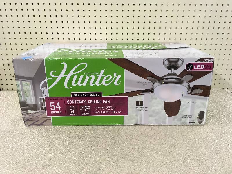 Hunter 54 Contempo Ceiling Fan January Unclaimed Freight