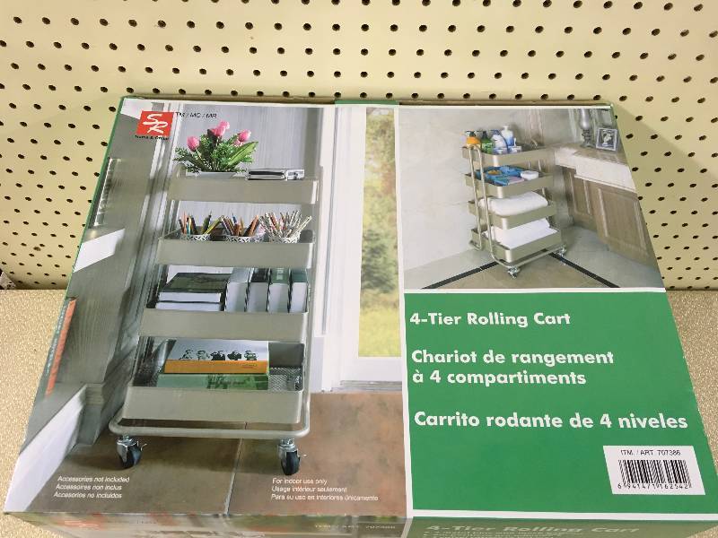 lot 137 image: 4 TIER ROLLING CART