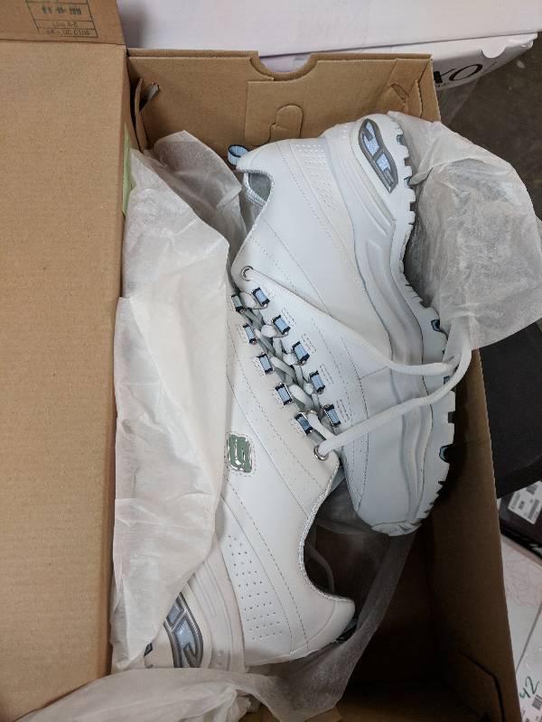lot 37 image: Skechers WM Premium Shoe-WhiteBlue-7
