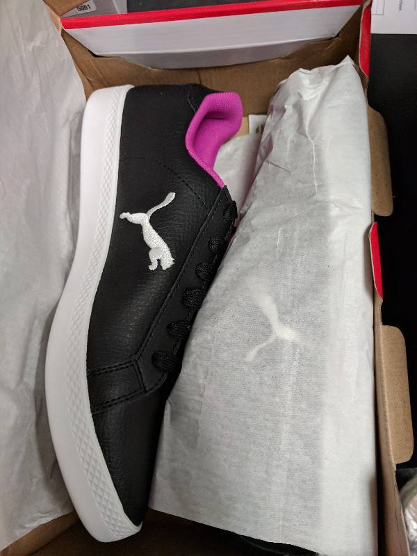 lot 51 image: PUMA SMASH CAT L WNS Black-White 9