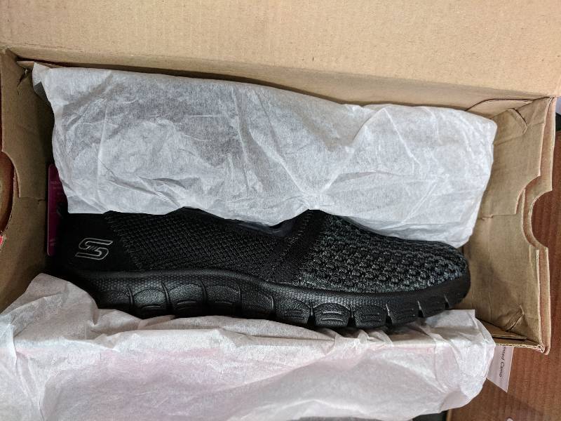 lot 54 image: Skechers Womens EZ Flex 3.0 Big Money Slip-On Walking Shoe Black 6.5