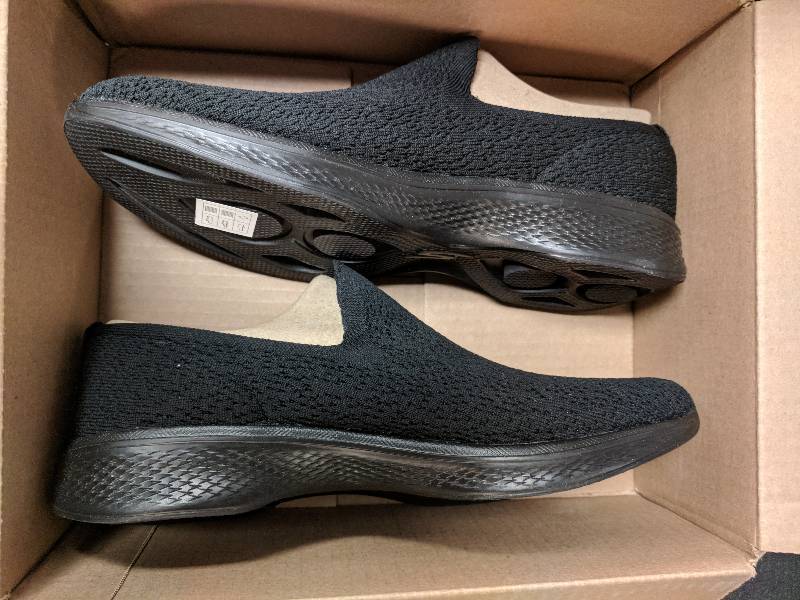 lot 67 image: Skechers Womens GOwalk 4 Gifted Slip-On Walking Shoe  Wide Black 10