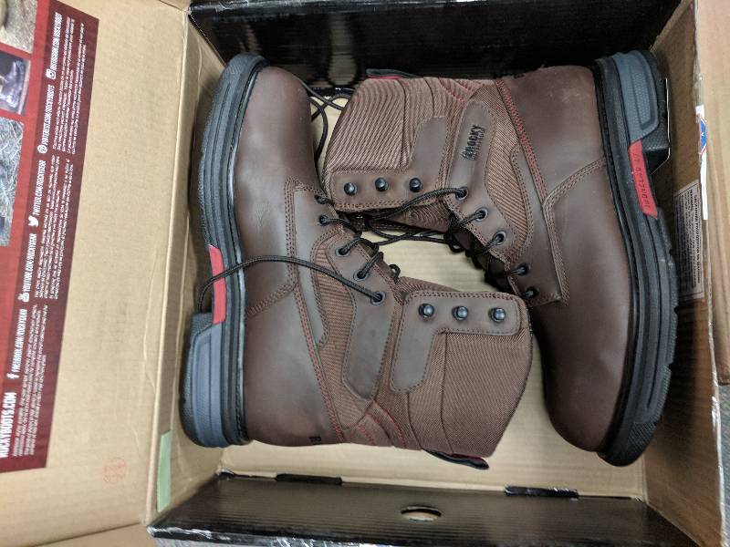 lot 82 image: Rocky Mens Ironclad LT 8 Waterproof Work Boot  Wide Brown 11