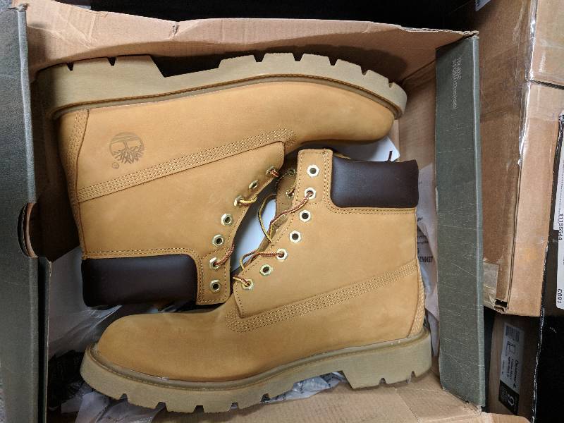 lot 96 image: Timberland Mens Icon 6 Nubuck Leather Basic Waterproof Boot Wheat 9