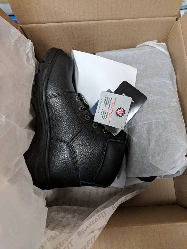 lot 115 image: Skechers Mens Workshire 6 Safety Toe Boot - Wide Black 7 12