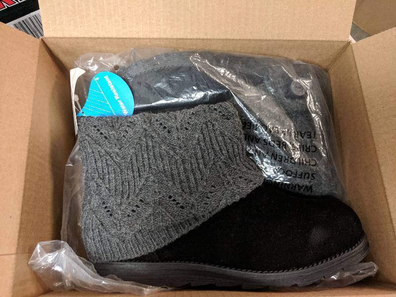 lot 119 image: MUK LUKS Womens Patti Boots Dark Grey Heather 8