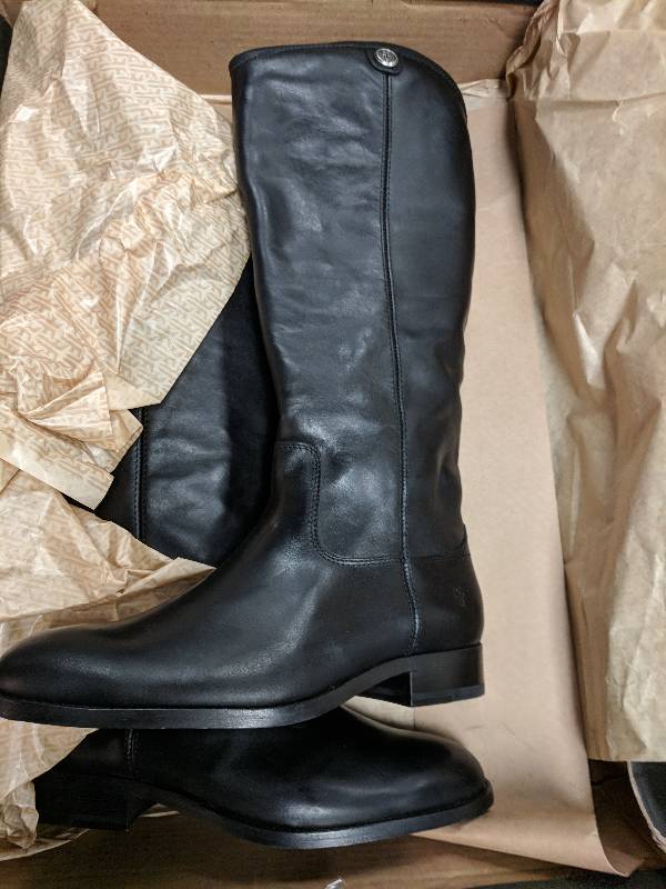 lot 139 image: Frye Womens Melissa Button 2 Wide-Calf Knee-High Boot Black 7.5