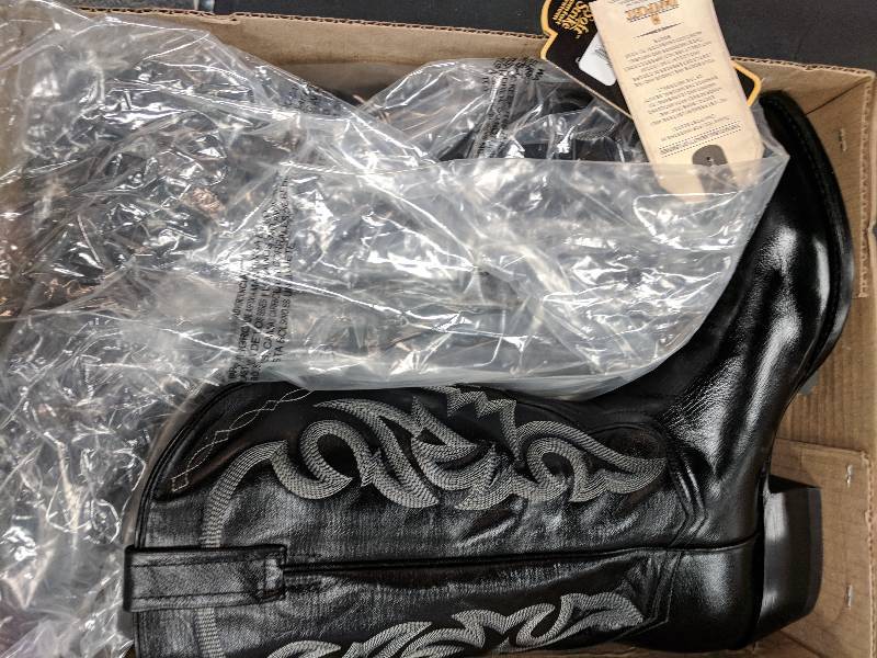 lot 143 image: Dan Post Mens All Leather Western Boot Wide Black 12