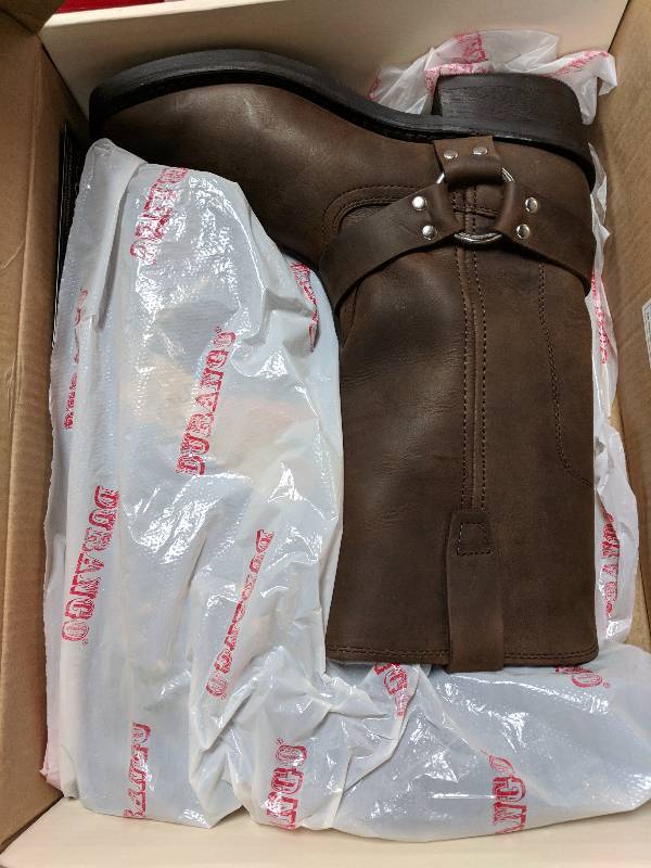 lot 201 image: Durango Mens 11 Brown Classic Harness Boot Brown 9