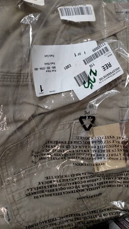lot 225 image: Carhartt Womens Relaxed Fit El Paso Cropped Pant Khaki 10