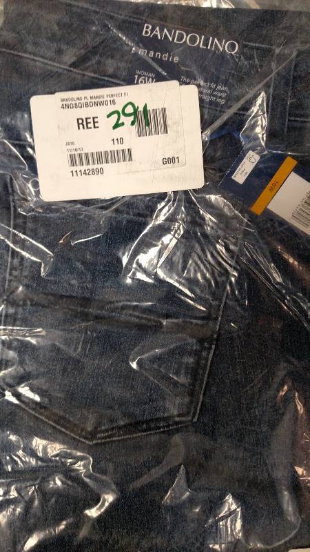 lot 291 image: Bandolino Womens Plus Mandie Perfect Fit Jean Denim 16W