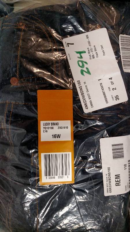 lot 294 image: Lucky Brand Womens Plus Emma Bootcut Jean Denim 16