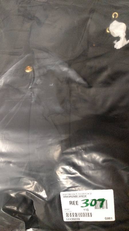 lot 307 image: Steve Madden Womens Plus 34-Length Chevron-Quilted Hooded Parka Black 3X