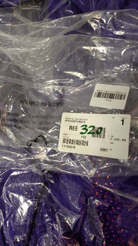 lot 320 image: GMI 3pc Duster Skirt Set Bright Purple 14