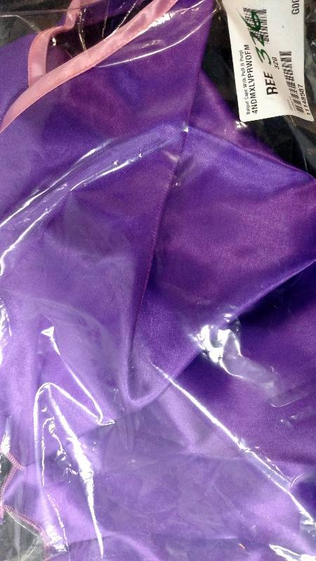 lot 326 image: Batgirl Cape With Puff Hanger Purple One Size Fits Most (CAPE & HANGER ONLY)