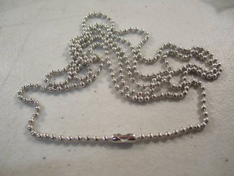 lot 95 image: Lot of 300 - 36 Nickle Plated Bead...