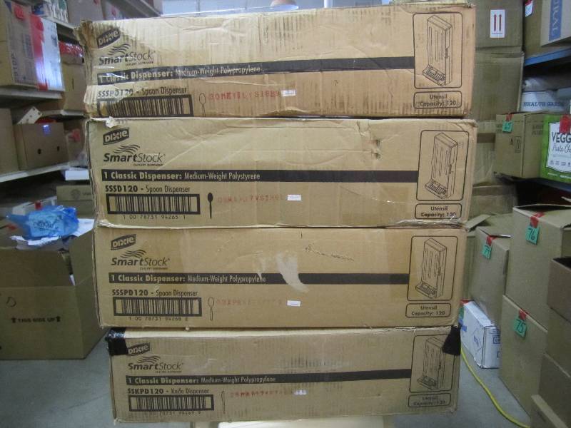 lot 99 image: Lot of 4 Dixie SmartStock Utensil D...