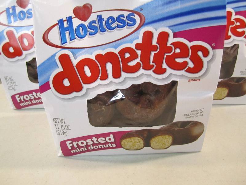 lot 102 image: 3 Bags of Hostess Donettes Chocolat...