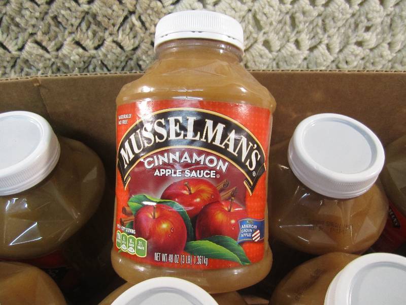 lot 142 image: Case of 8 Jars of Cinnamon Apple Sa...