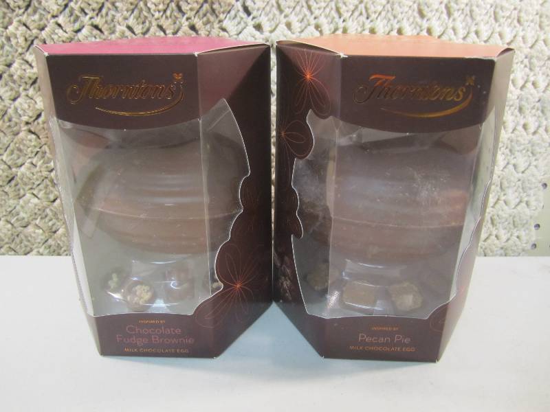 lot 216 image: Lot of 2 Large Milk Chocolate Eggs ...