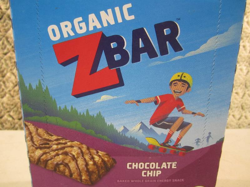lot 218 image: Box of 18 Organic Z-Bar Chocolate C...