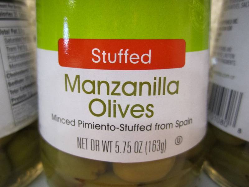 lot 220 image: Lot of 5 Jars Stuffed Manzanilla Ol...