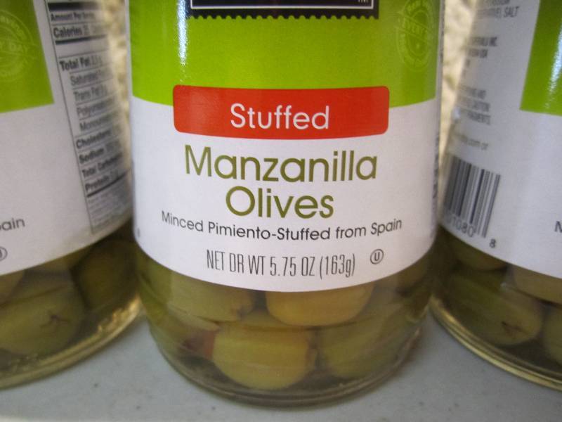 lot 224 image: Lot of 5 Jars Stuffed Manzanilla Ol...