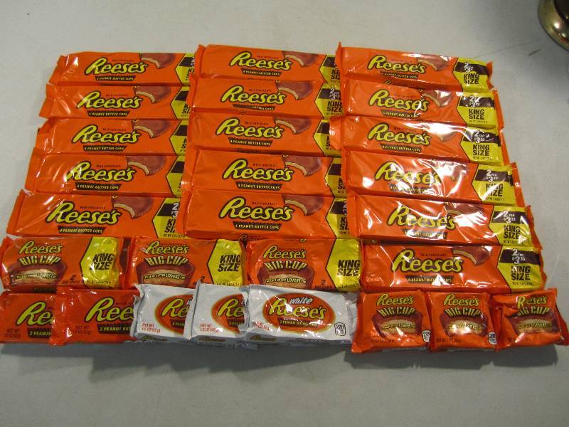 lot 244 image: Large Lot of Reeses Peanut Butter C...