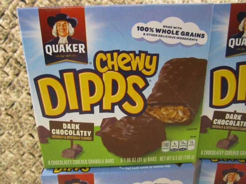 lot 262 image: Lot of 4 Boxes Chewy Dipps Dark Cho...