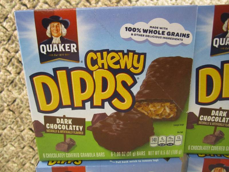 lot 263 image: Lot of 4 Boxes Chewy Dipps Dark Cho...