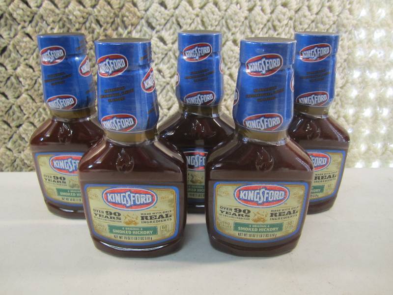 lot 270 image: Lot of 5 Bottles Kingsford Original...
