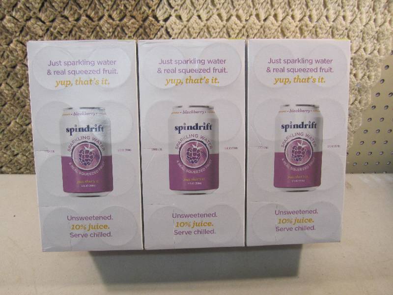 lot 278 image: 3 - 8 Packs of Spindrift Blackberry...