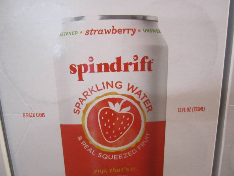 lot 279 image: 3 - 8 Packs of Spindrift Strawberry...