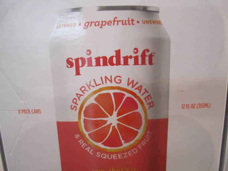 lot 281 image: 3 - 8 Packs of Spindrift Grape Frui...