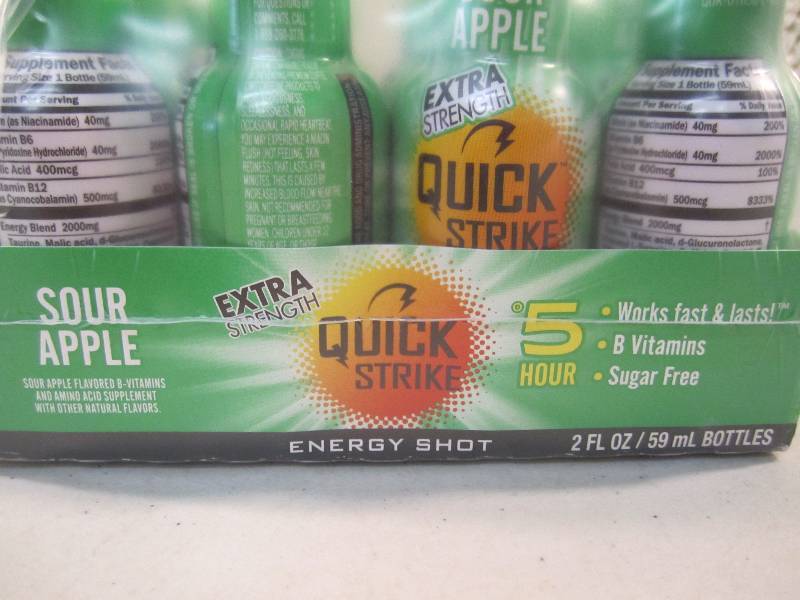 lot 284 image: Pack of 12 Quick Strike 5 Hour Ener...