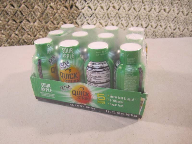 lot 285 image: Pack of 12 Quick Strike 5 Hour Ener...