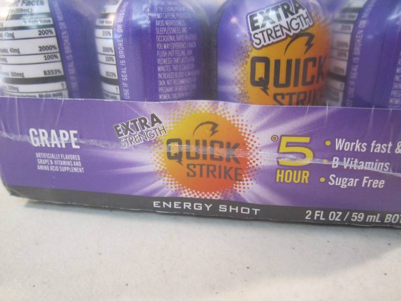 lot 286 image: Pack of 12 Quick Strike 5 Hour Ener...