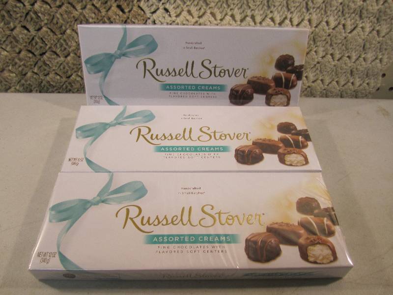 lot 308 image: Lot of 3 Boxes Russell Stover Assor...