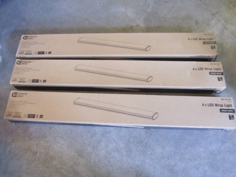 lot 5 image: Lot of 3 - 4 foot LED Wrap Lights B...