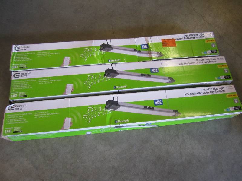 lot 11 image: Lot of 3 - 40 inch LED Shop Light w...